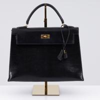 Hermes KELLY 32 Black Niloticus Lizard Handbag - Sold for $12,800 on 05-17-2026 (Lot 615).jpg